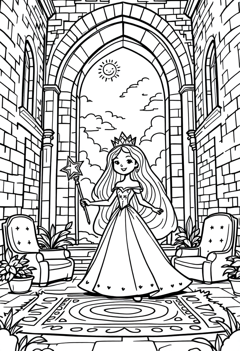 Princess in a castle
