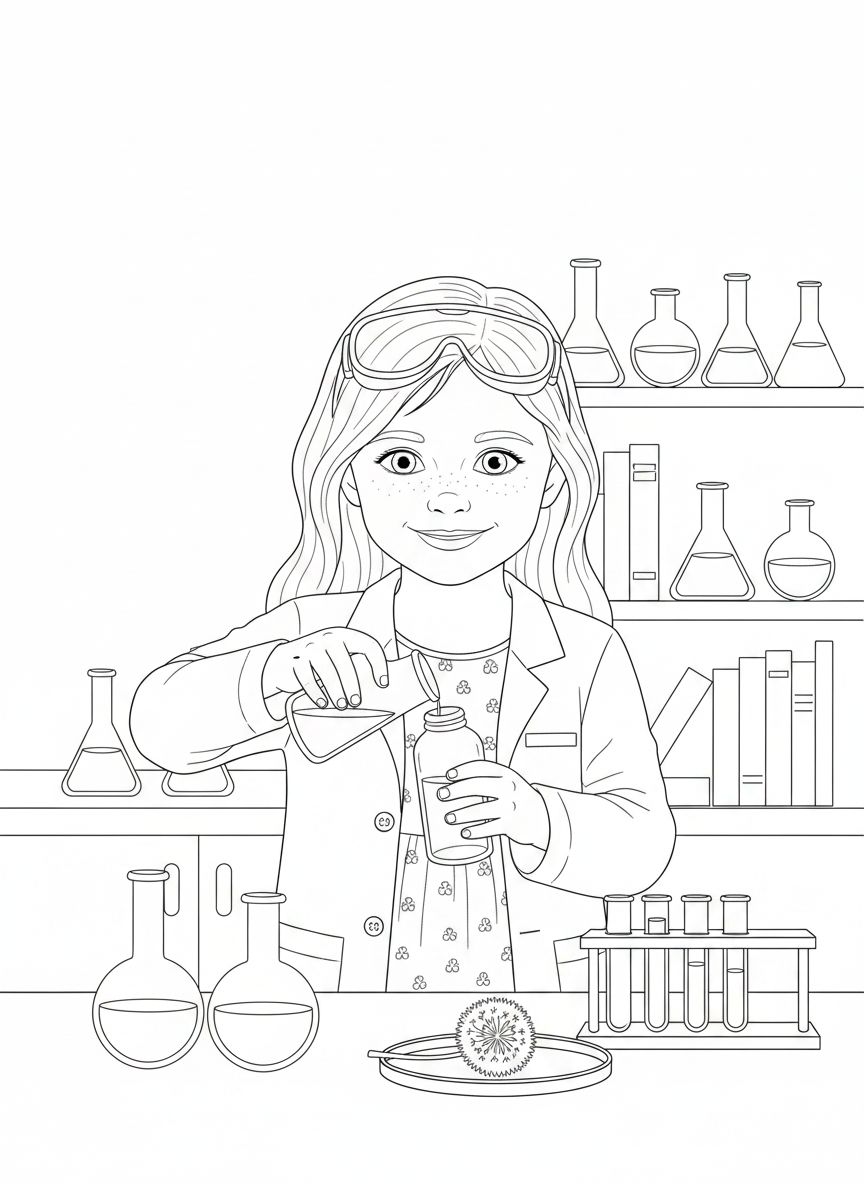 Story page 6: Bottles her special mixture