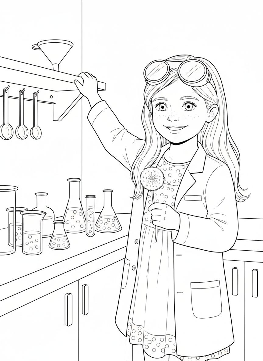 Story page 3: Sets her tools in order